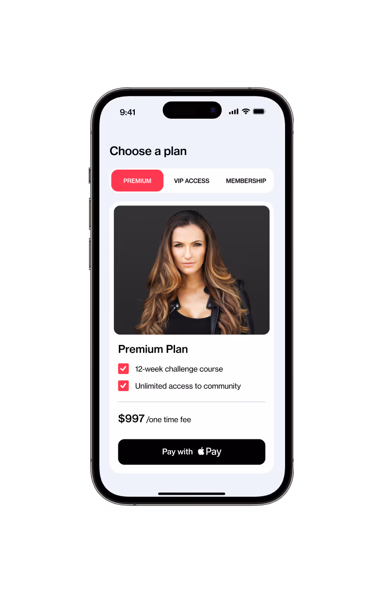 In-app checkout
